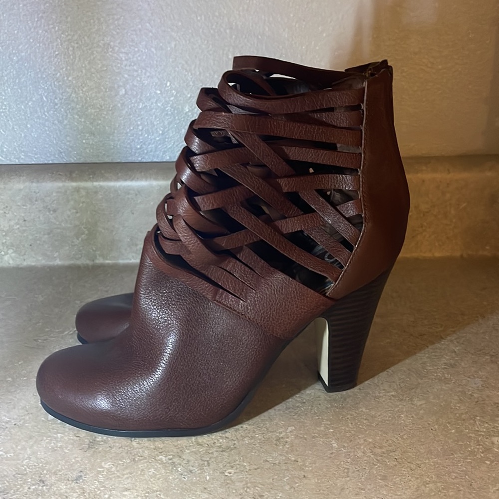 Dolce Vita Woven Brown Booties
